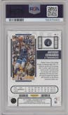 Anthony Edwards from the 2022-23 Panini Contenders set featuring a Game Ticket Red  parallel graded by PSA and given an overall grade of 10.