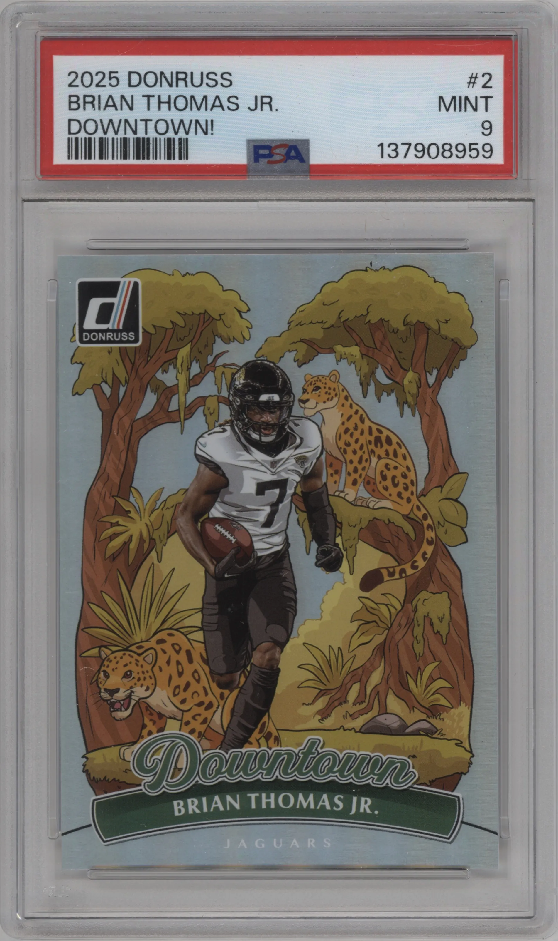 2025 Panini Donruss Downtown Brian Thomas Jr. PSA 9