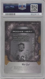 Dalton Kincaid from the 2023 Wild Card Matte set featuring a Rainbow Black parallel graded by PSA and given an overall grade of 10.
