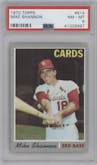 Mike Shannon from the 1970 Topps set graded by PSA and given an overall grade of 8.