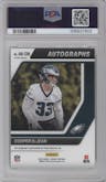 Cooper Dejean from the 2024 Panini Mosaic set graded by PSA and given an overall grade of 9.