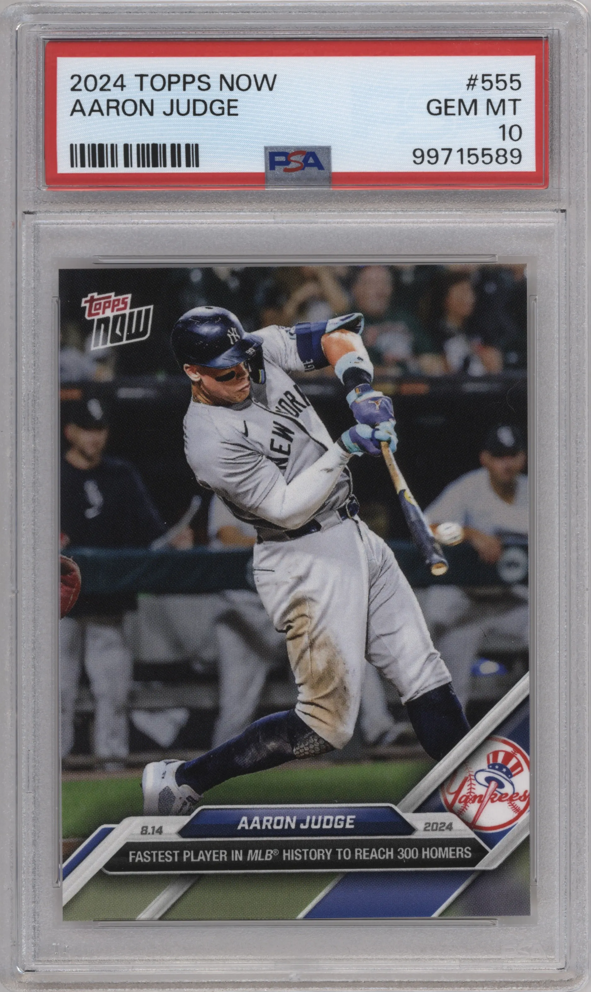 2024 Topps Now Aaron Judge #555 PSA 10