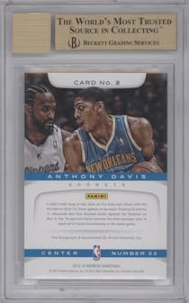 Anthony Davis from the 2012-13 Panini Marquee  set graded by Beckett and given an overall grade of 10.