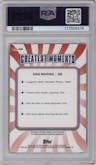 Dan Marino from the 2024 Finest set featuring a Black Refractor parallel graded by PSA and given an overall grade of 9.