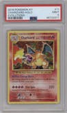 Charizard  from the 2016 Pokemon XY set graded by PSA and given an overall grade of 9.