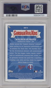 Captain Walker from the 2024 Bowman Chrome set graded by PSA and given an overall grade of 9.