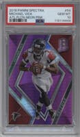 Michael Vick from the 2018 Panini Spectra set featuring a Pink parallel graded by PSA and given an overall grade of 10.