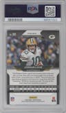 Jordan Love from the 2020 Panini Prizm set featuring a Blue Prizm parallel graded by PSA and given an overall grade of 10.