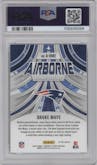 Drake Maye from the 2024 Panini Rookies & Stars set graded by PSA and given an overall grade of 10.