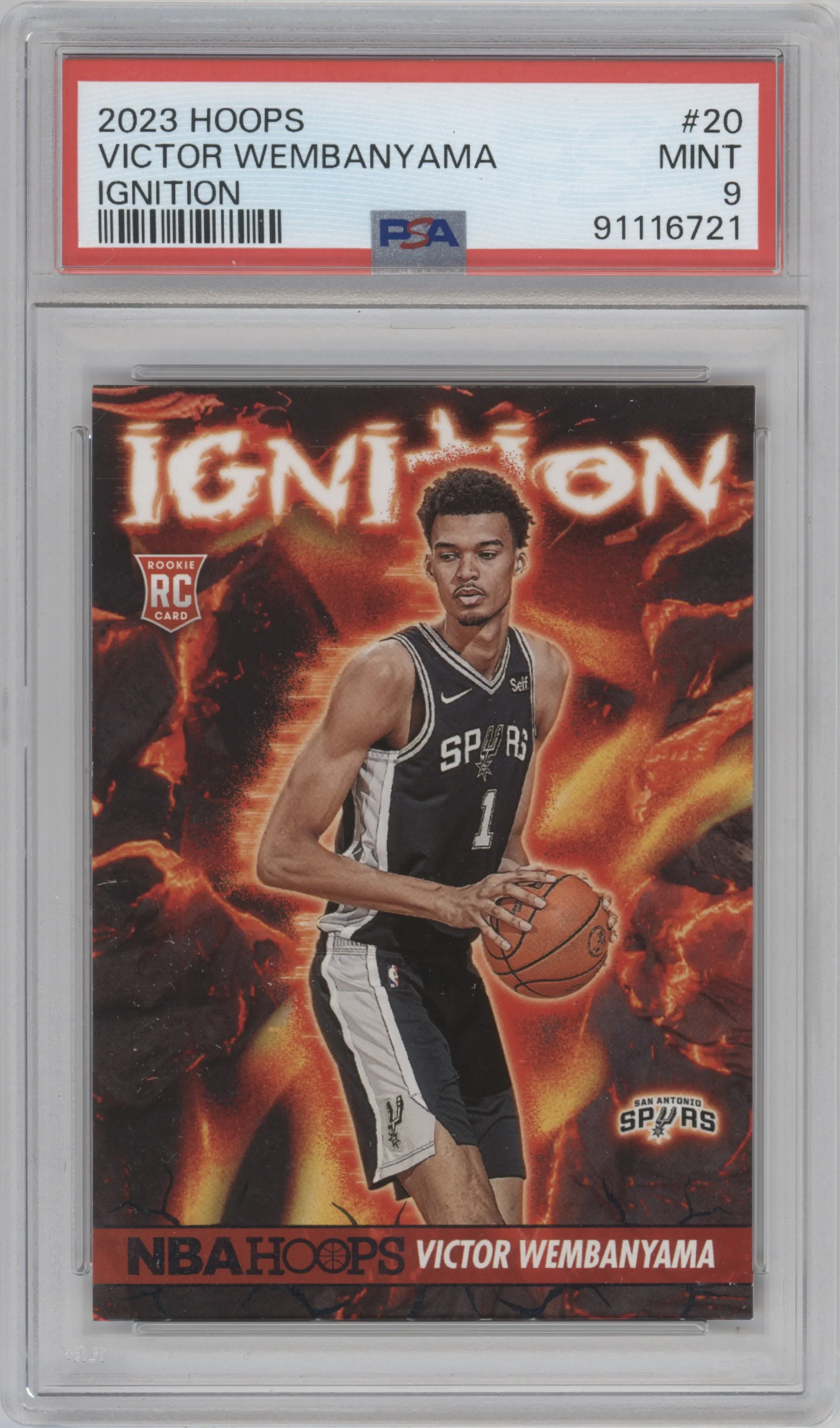 2023 Panini NBA Hoops Ignition Victor Wembanyama #20 PSA 9