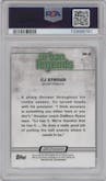 CJ Stroud from the 2023 Topps Composite set graded by PSA and given an overall grade of 9.