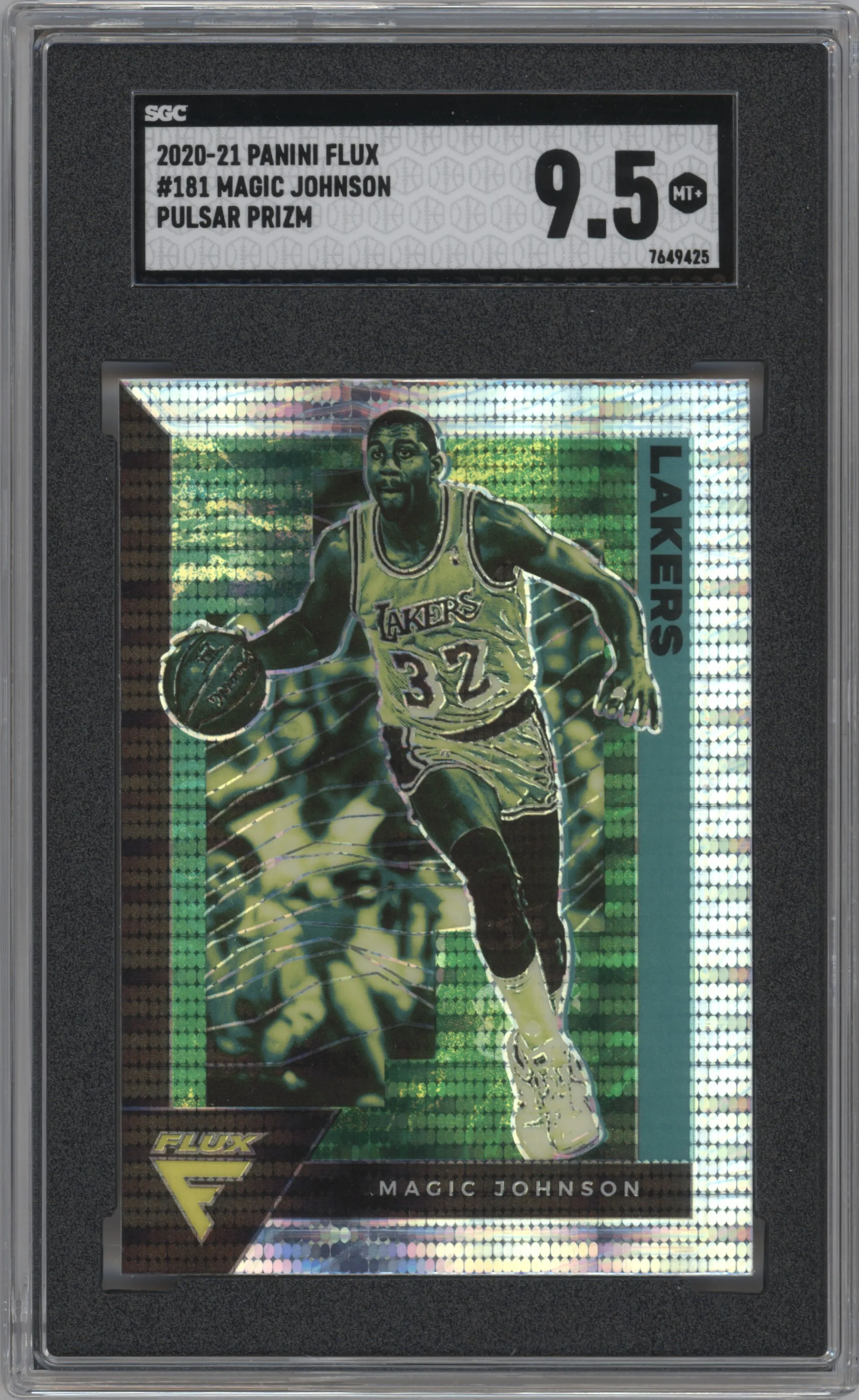 2020 Panini Flux Magic Johnson Pulsar #181 SGC 9.5