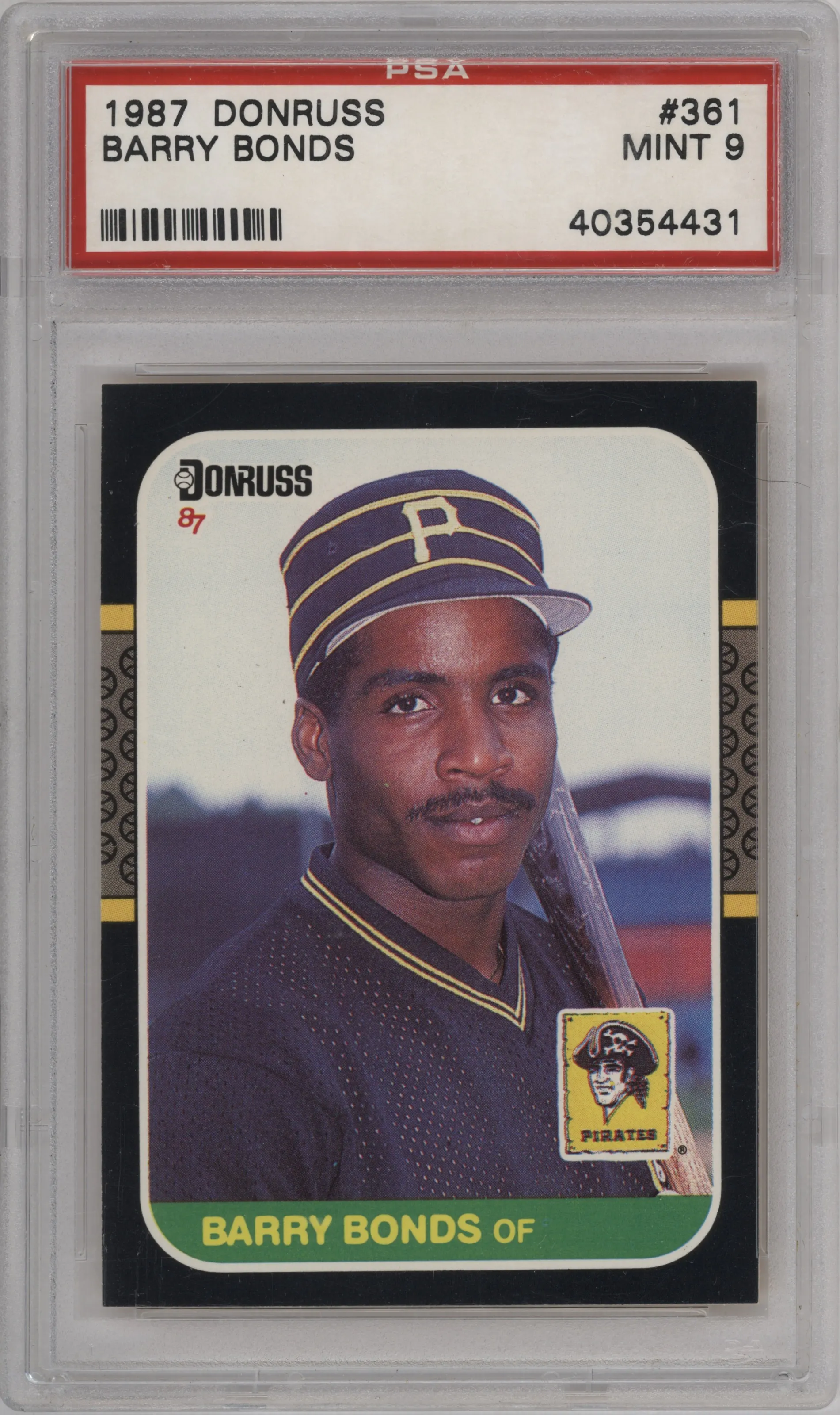 1987 Donruss Barry Bonds #361 PSA 9