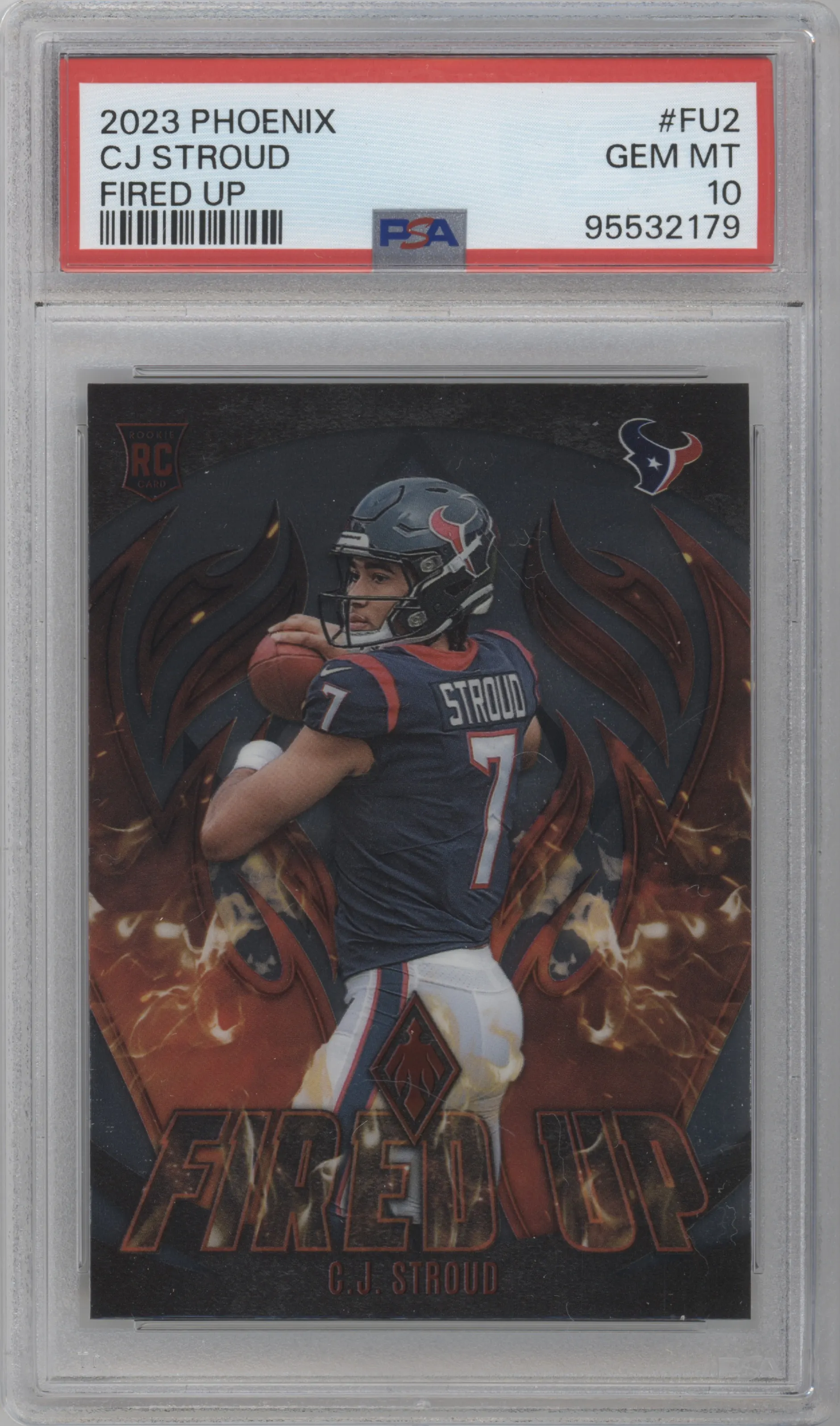 2023 Panini Phoenix Fired Up C.J. Stroud PSA 10