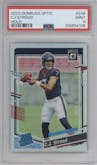 C.J. Stroud from the 2023 Donruss Optic set featuring a Holo parallel graded by PSA and given an overall grade of 9.