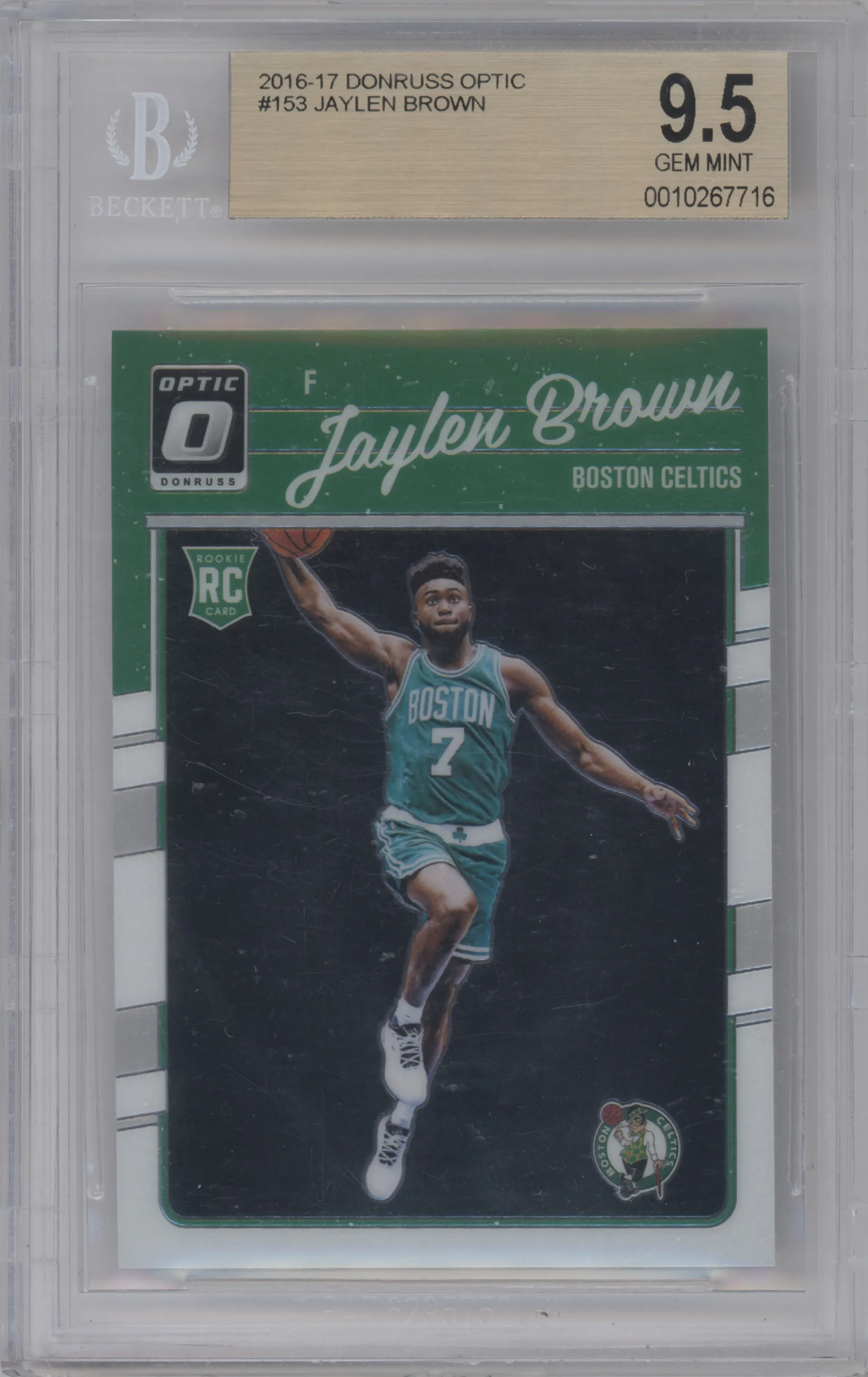 2016 Panini Donruss Optic Jaylen Brown #153 BGS 9.5
