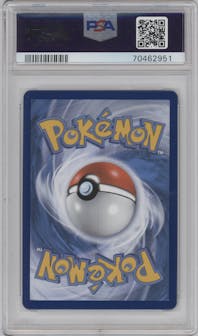 Mewtwo V from the 2022 Pokemon SWSH set graded by PSA and given an overall grade of 10.