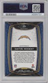 Justin Herbert from the 2020 Panini Select set graded by PSA and given an overall grade of 9.