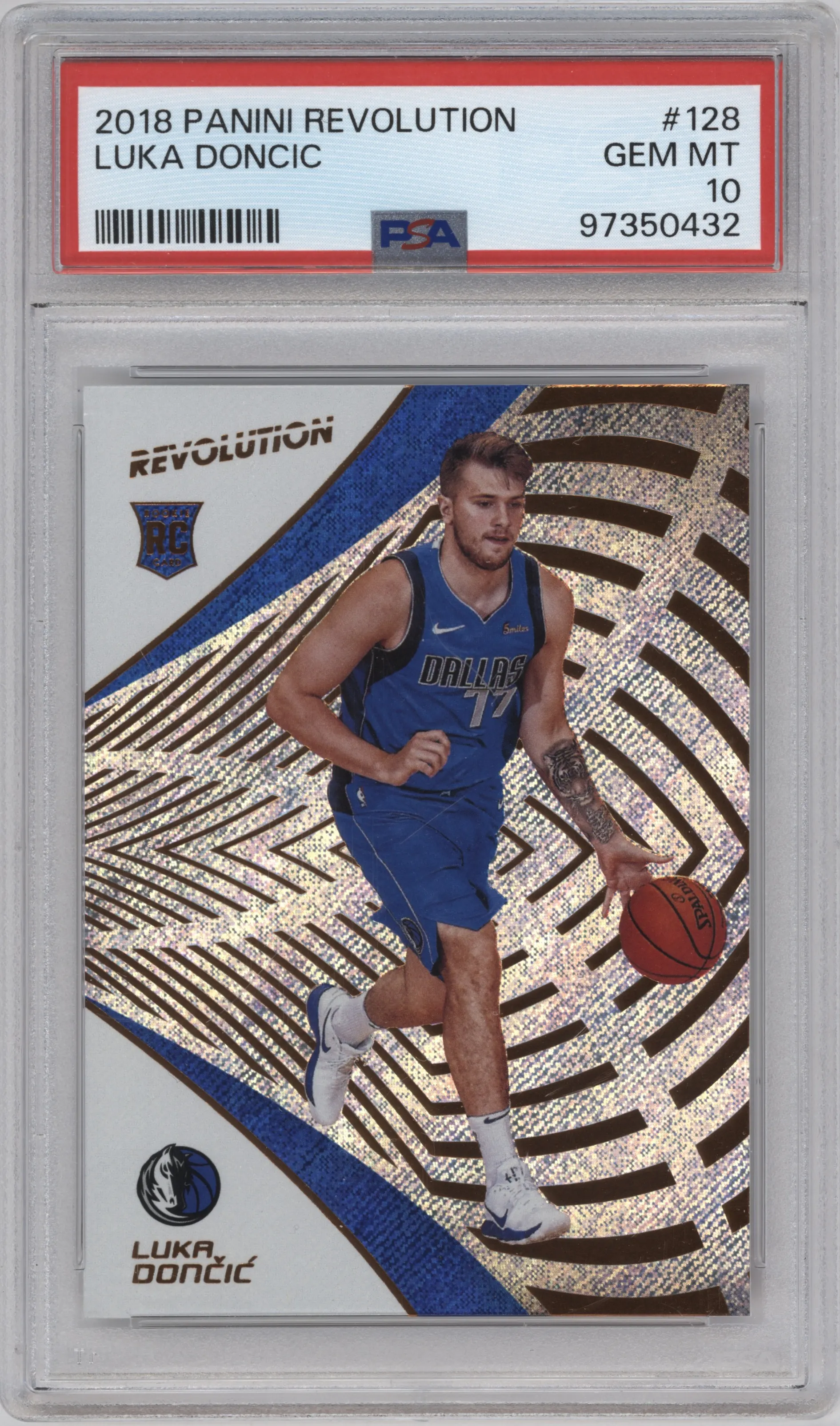 2018 Panini Revolution Luka Doncic #128 PSA 10