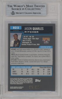 Jason Quarles from the 2006 Bowman set featuring a Refractor parallel graded by Beckett and given an overall grade of 9.