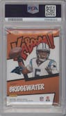 Teddy Bridgewater from the 2020 Panini Absolute set graded by PSA and given an overall grade of 9.