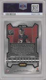 Bijan Robinson from the 2023 Panini Prizm set featuring a No Huddle parallel graded by PSA and given an overall grade of 10.