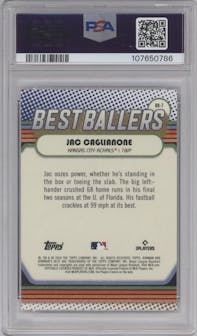 Jac Caglianone from the 2024 Bowman's Best set graded by PSA and given an overall grade of 10.