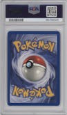 Blaine's Charizard from the 2000 Pokemon GH set graded by PSA and given an overall grade of 8.