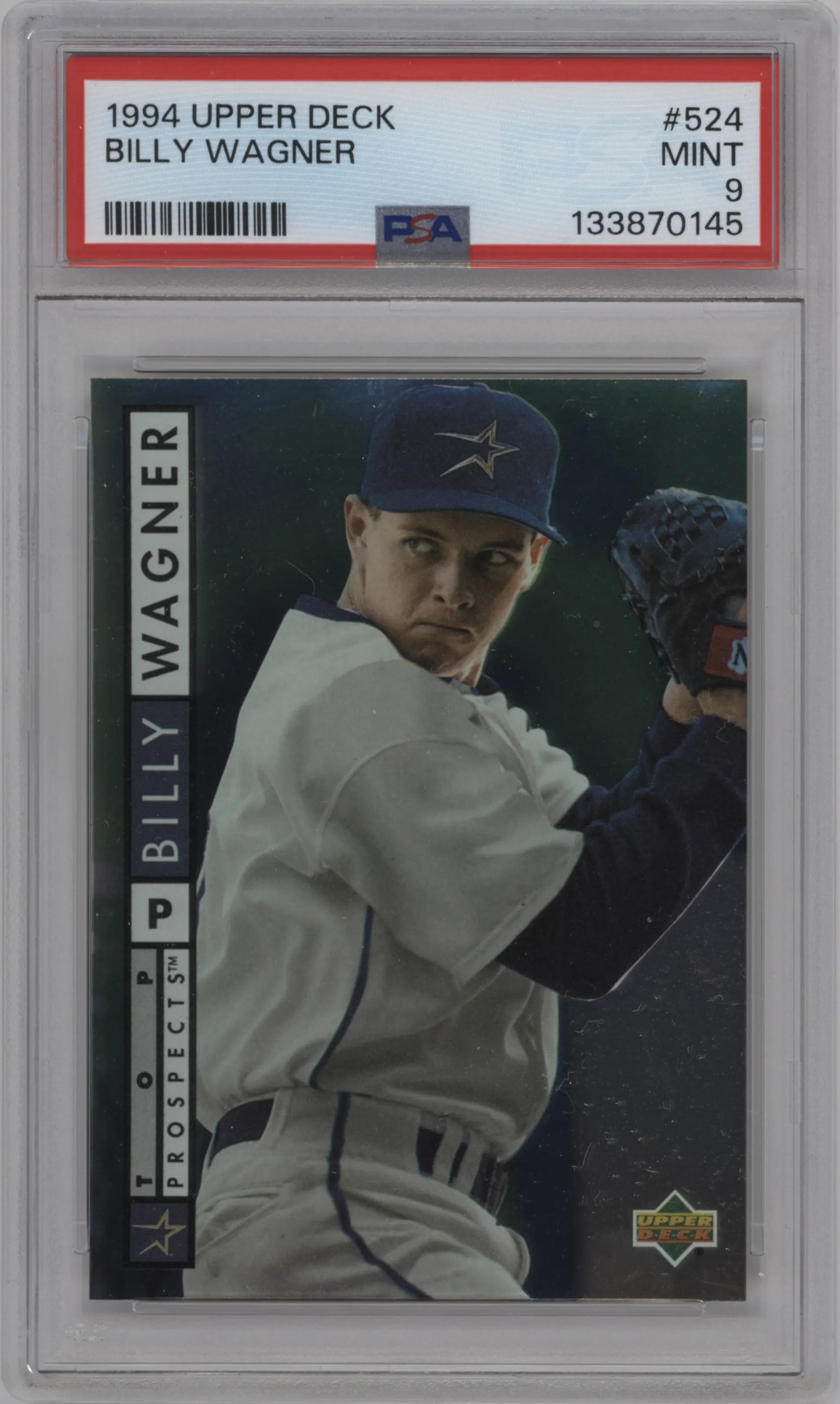 1994 Upper Deck Billy Wagner #524 PSA 9