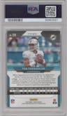 Tua Tagovailoa from the 2020 Panini Prizm set featuring a Red/White/Blue Prizm parallel graded by PSA and given an overall grade of 10.