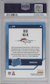 Bo Nix from the 2024 Donruss set graded by PSA and given an overall grade of 10.