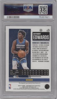 Anthony Edwards from the 2020-21 Panini Contenders Optic set graded by PSA and given an overall grade of 9.