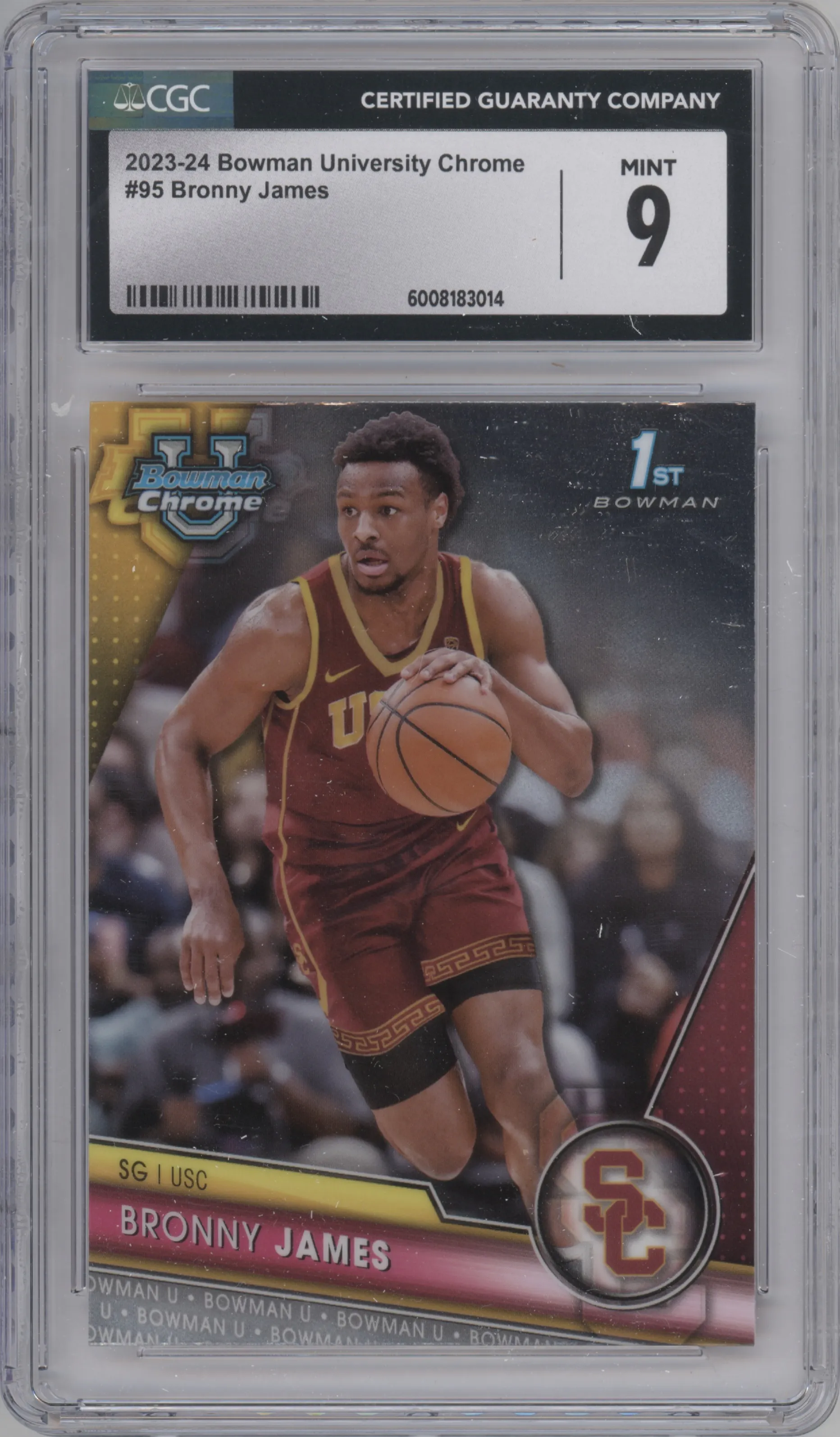 2023 Bowman U Chrome Bronny James CGC 9
