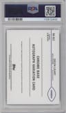 Devin Leary from the 2024 Topps Chrome set graded by PSA and given an overall grade of 10.