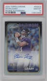 Devin Leary from the 2024 Topps Chrome set graded by PSA and given an overall grade of 10.