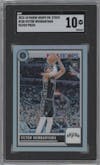 Victor Wembanyama from the 2023-24 Panini Hoops Premium Stock set featuring a Silver parallel graded by SGC and given an overall grade of 10.