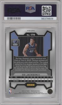 GG Jackson II from the 2023-24 Panini Prizm set featuring a Red White Blue Prizm parallel graded by PSA and given an overall grade of 9.