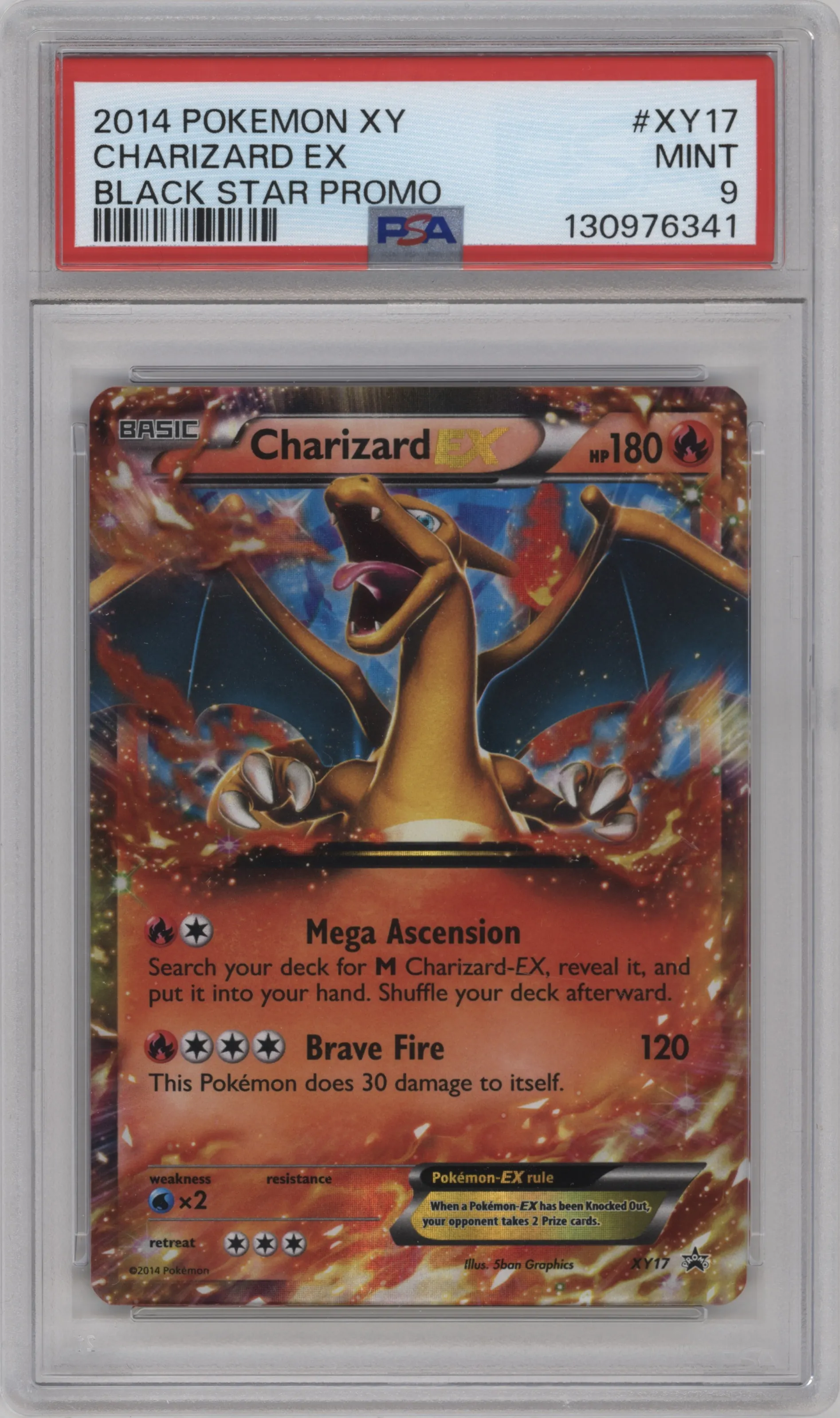 2014 Pokemon XY Charizard EX Charizard EX Box #XY17 PSA 9