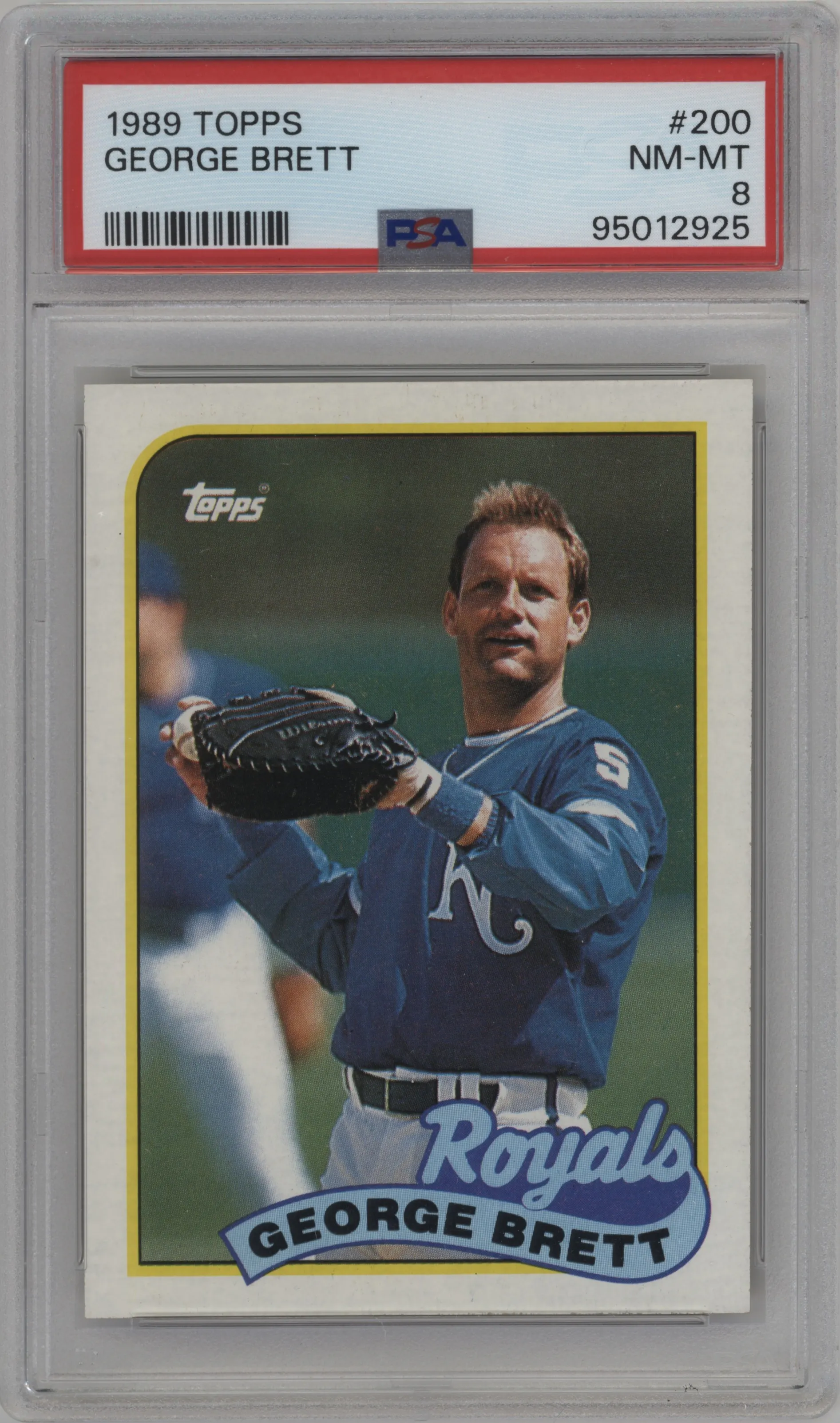 1989 Topps George Brett PSA 8