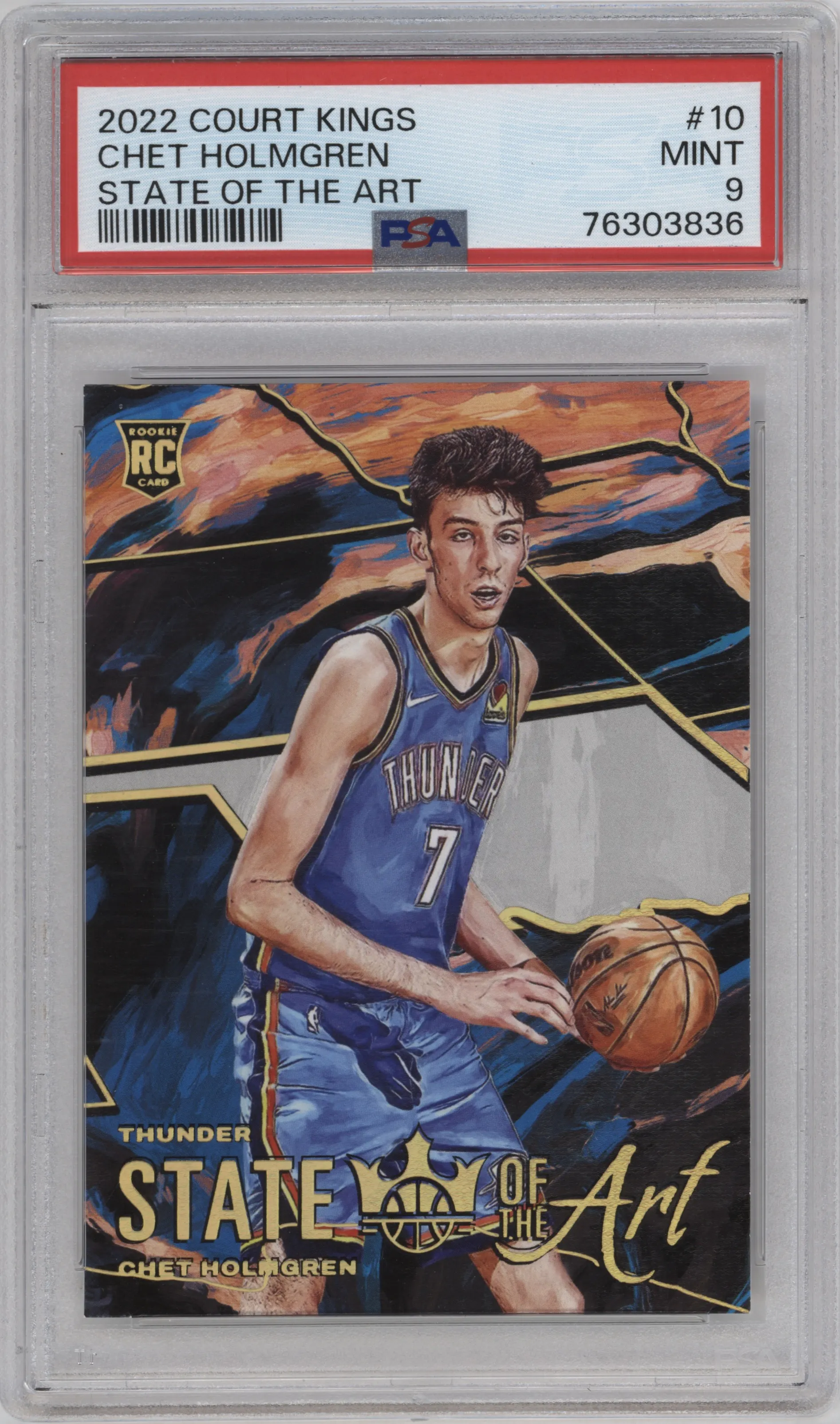 2022 Panini Court Kings State of the Art Chet Holmgren PSA 9