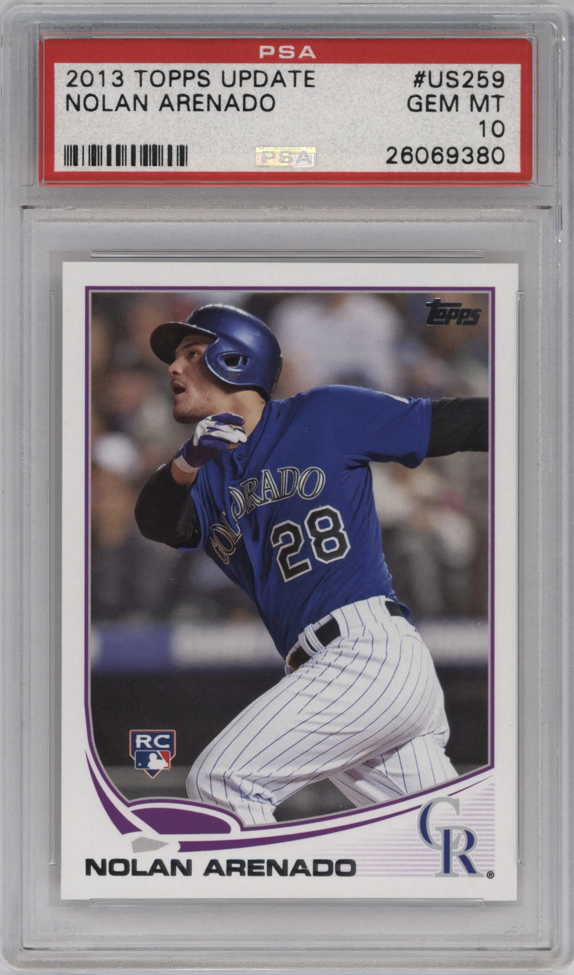 2013 Topps Update Nolan Arenado #US259 PSA 10