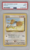 Doduo from the 1999 Pokemon set graded by PSA and given an overall grade of 9.