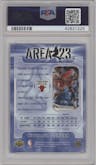 Michael Jordan from the 1998-99 Upper Deck Ionix set graded by PSA and given an overall grade of 9.