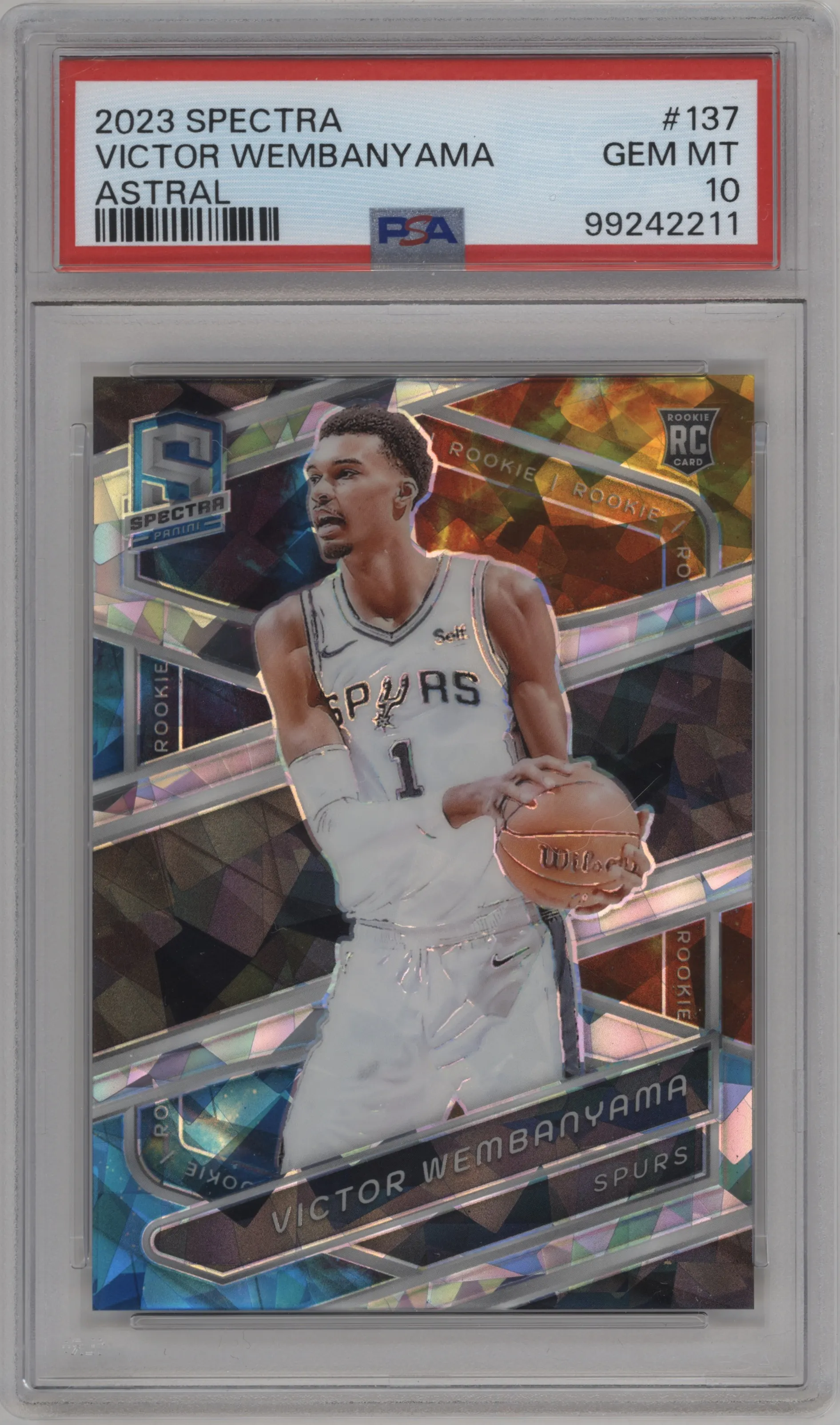 2023 Panini Spectra Victor Wembanyama Astral #137 PSA 10