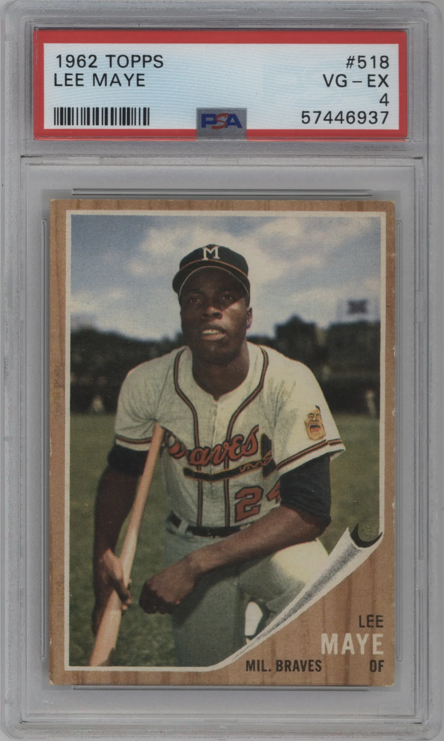 1962 Topps Lee Maye #518 PSA 4