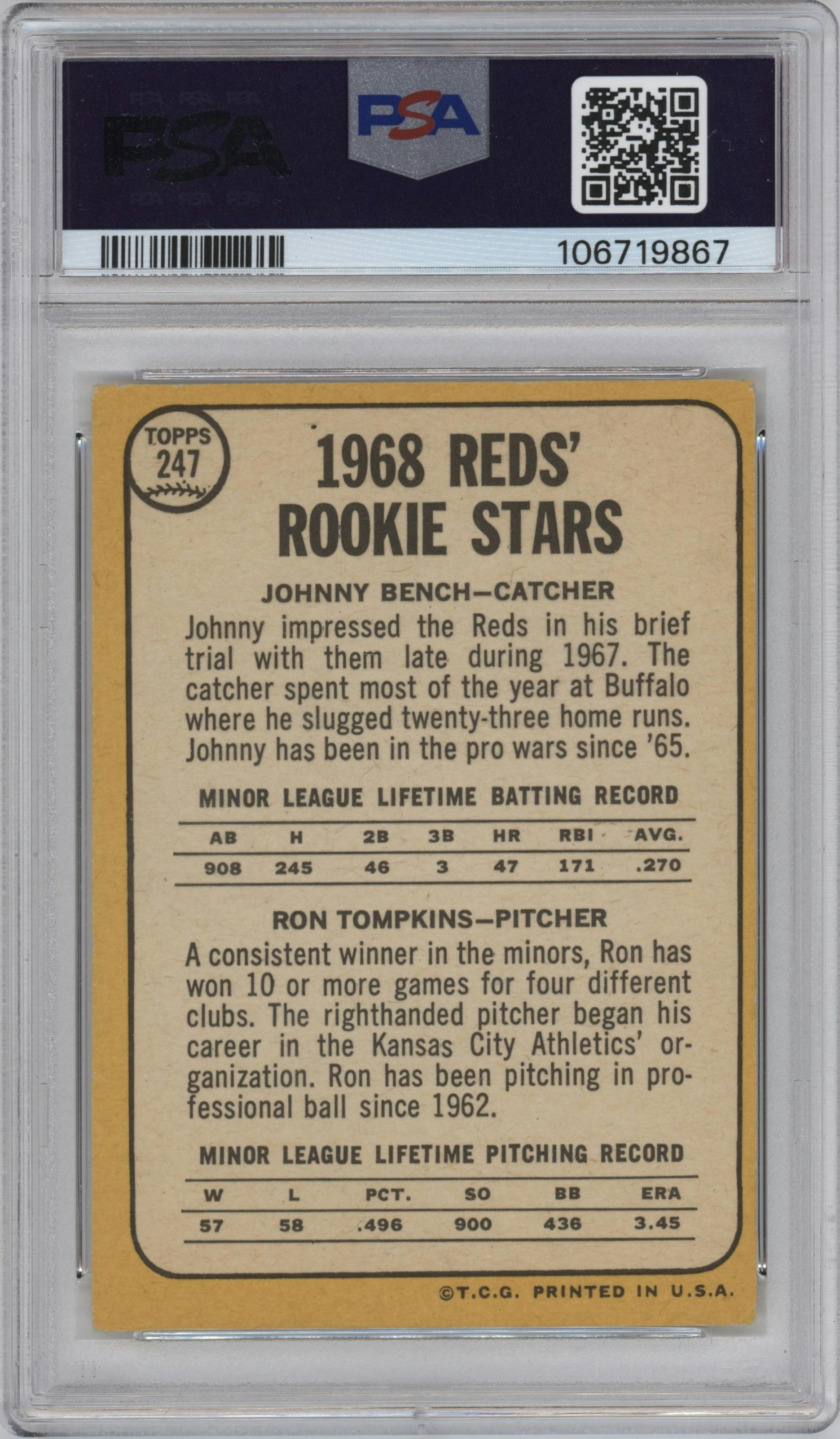 Johnny Bench/Ron Tompkins