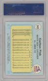 Carlton Fisk from the 1982 Fleer set graded by PSA and given an overall grade of 10.