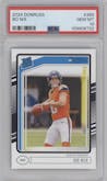 Bo Nix from the 2024 Donruss set graded by PSA and given an overall grade of 10.