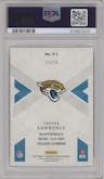 Trevor Lawrence from the 2021 Panini Chronicles set featuring a Bronze parallel graded by PSA and given an overall grade of 10.