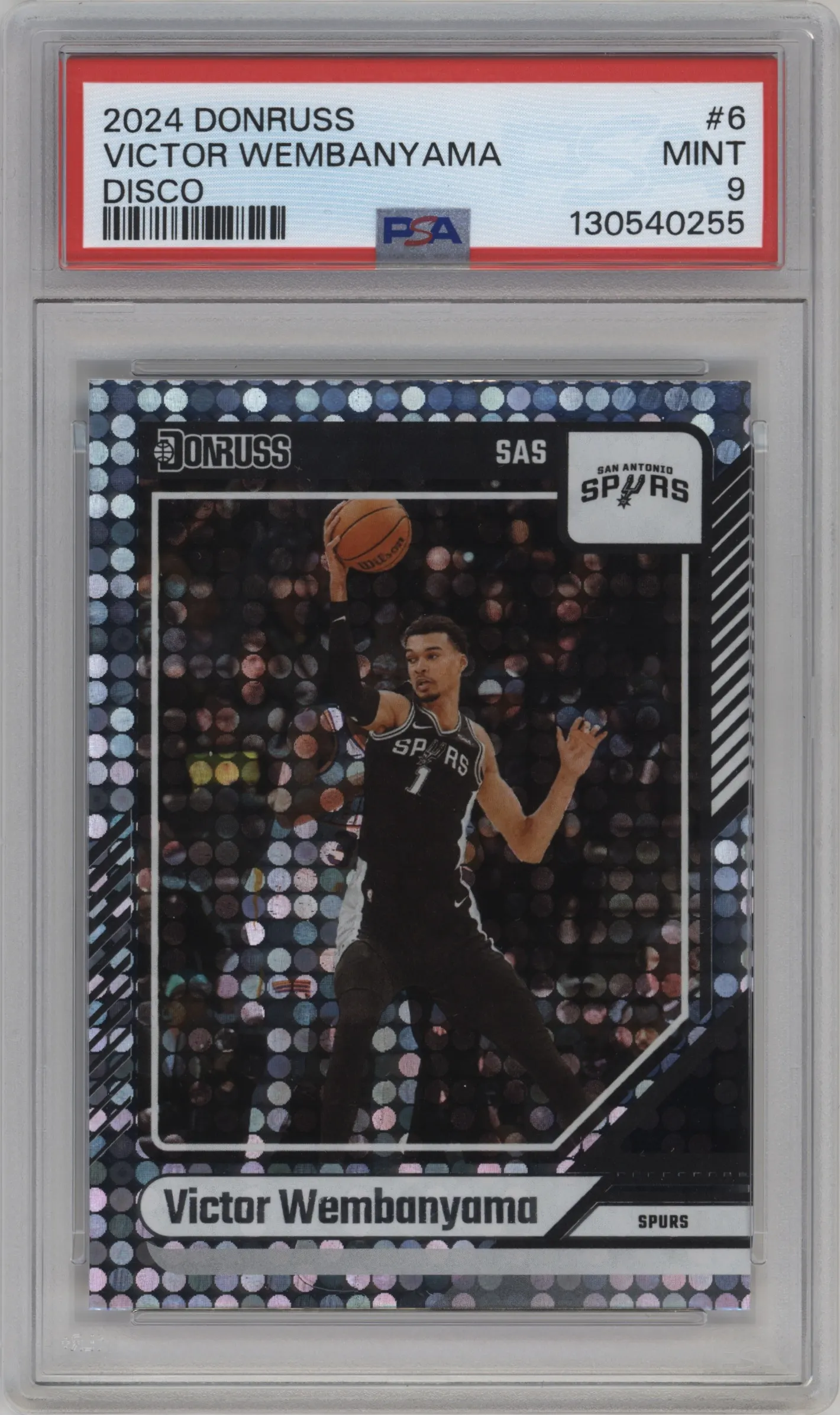 2024 Panini Donruss Victor Wembanyama Disco #6 PSA 9